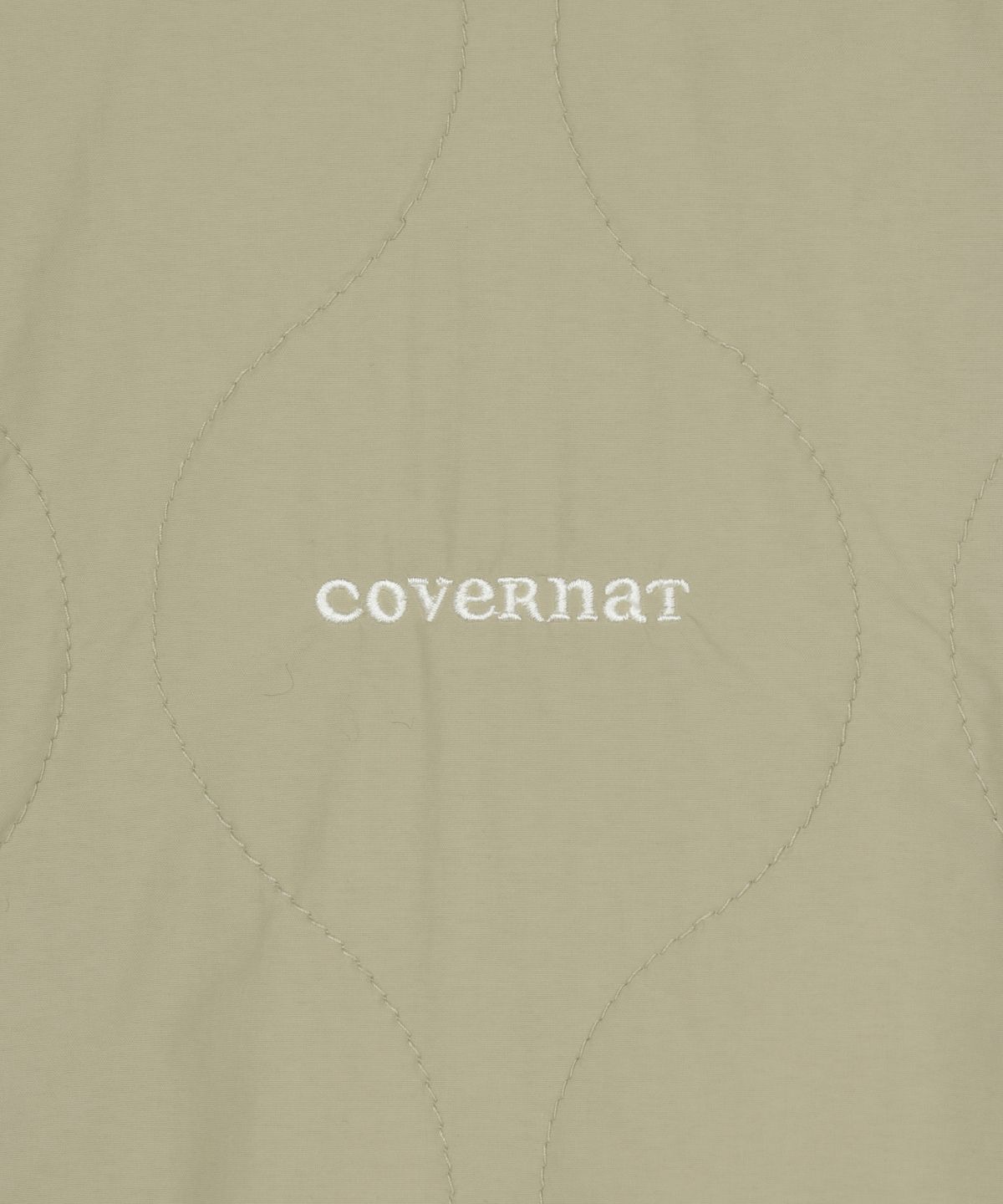 커버낫 우먼(COVERNAT WOMAN) 우먼 리버서블 플리스 퀼팅 자켓 크림