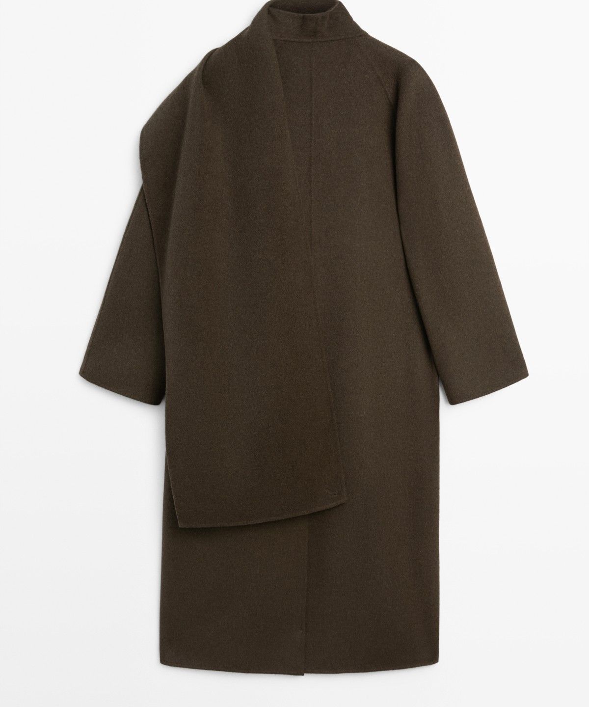 마시모두띠(MASSIMO DUTTI) 스카프 디테일 롱 코트