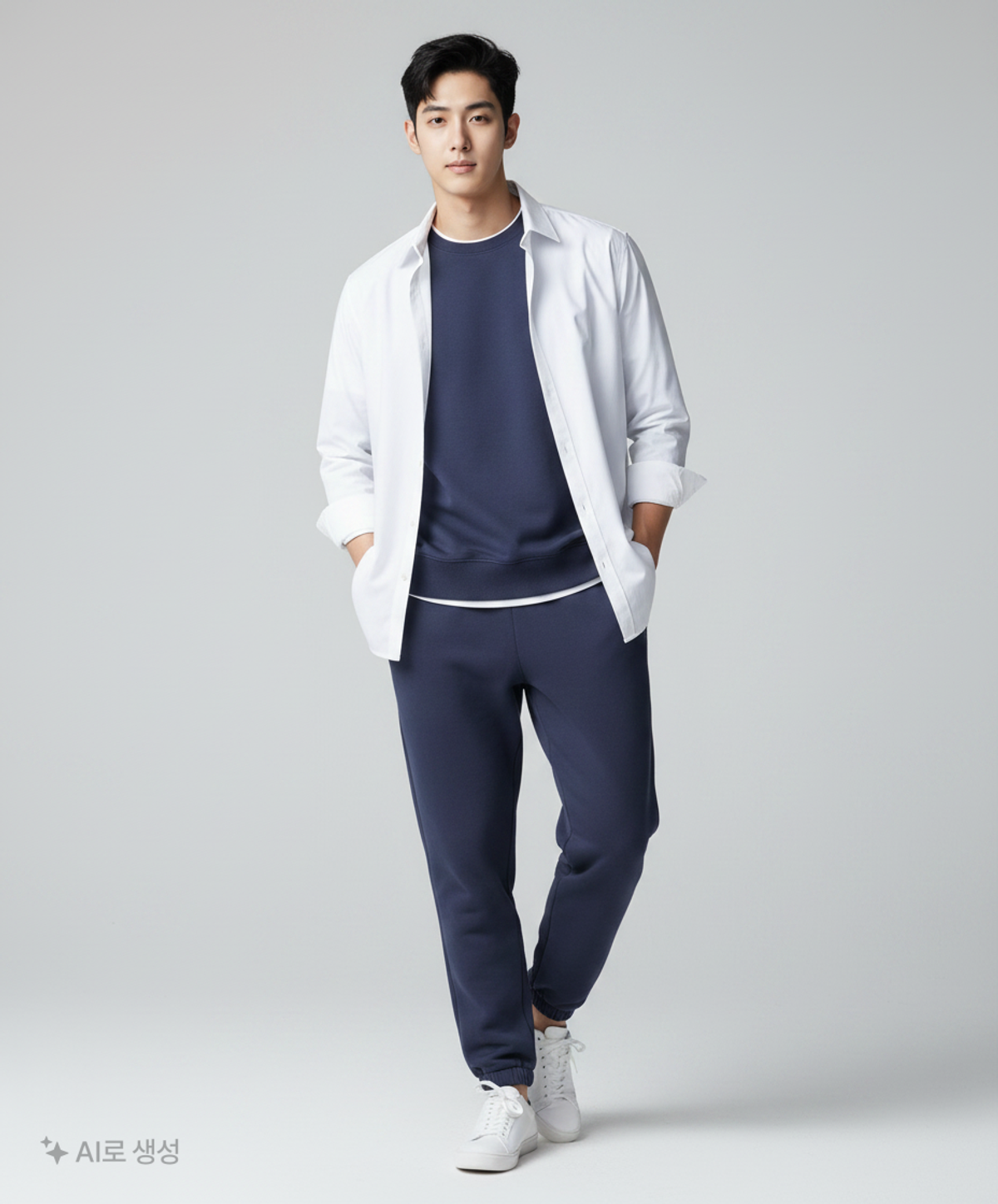 디스이즈네버댓(THISISNEVERTHAT) (FW21) BIG Sweatpant Dark Navy S