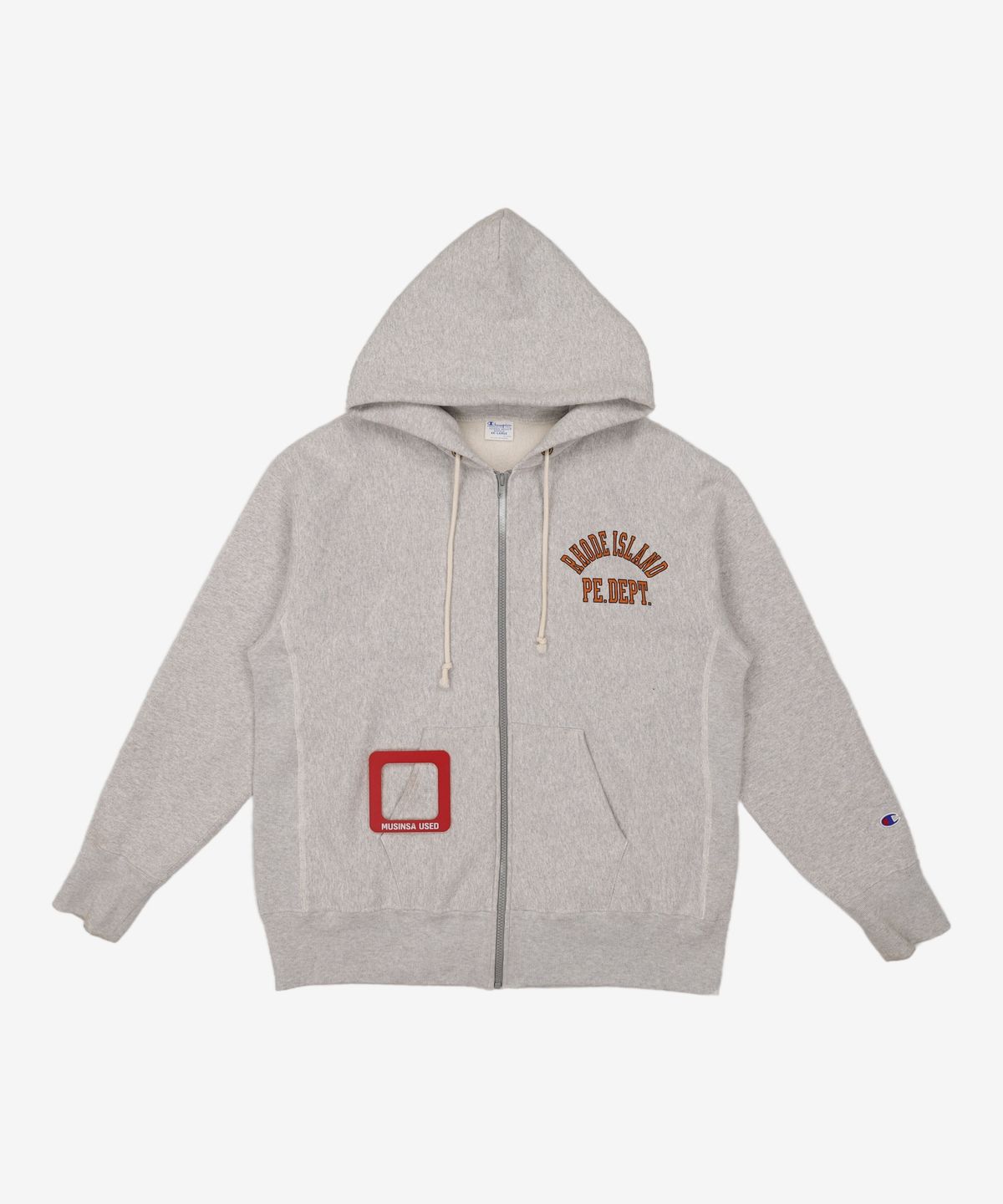 챔피온(CHAMPION) [ASIA] Reverse Weave® (블루택) 11.5oz 기모 그래픽 풀집업후디 REG FIT (NORMAL GREY) CKTS2F710G2 XXL