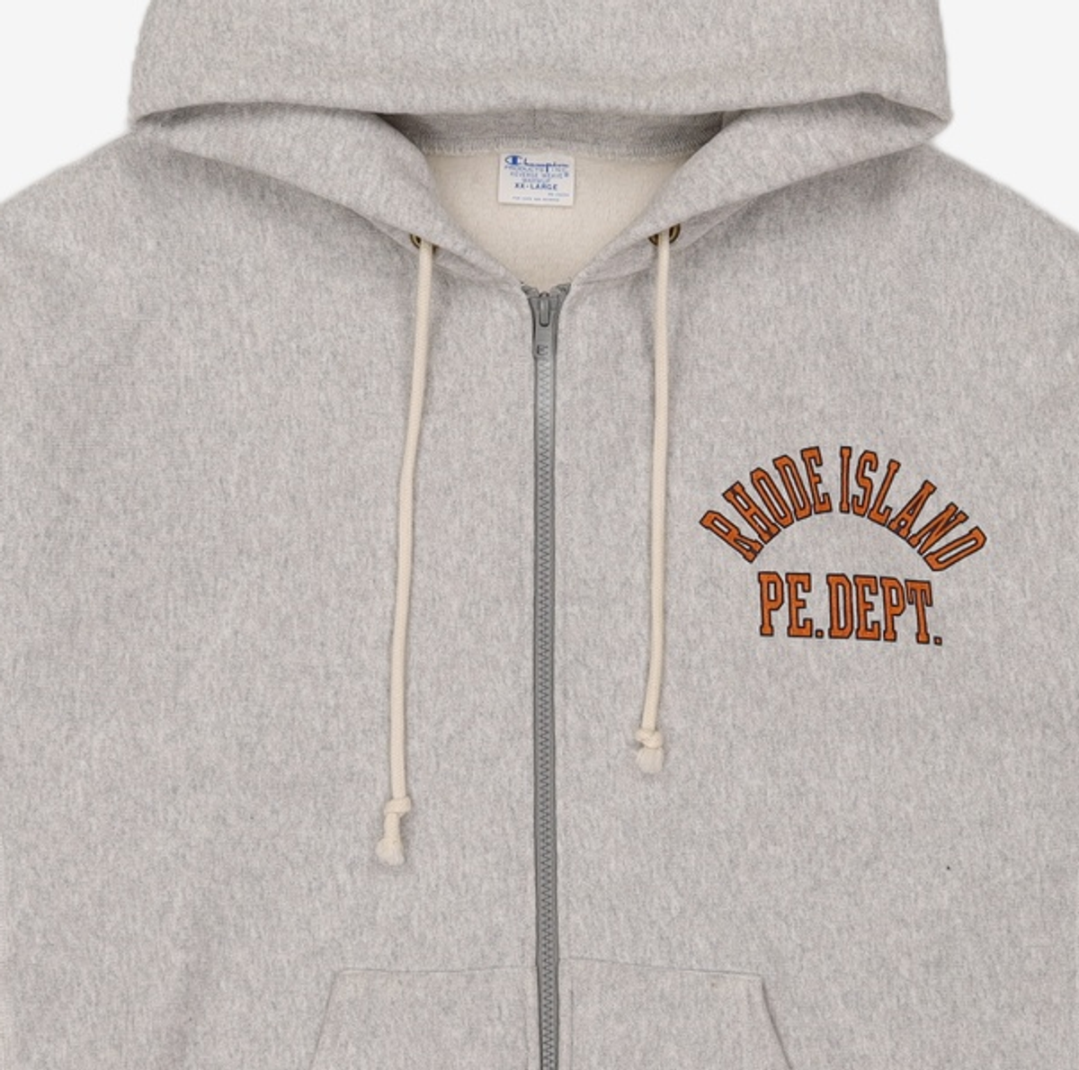 챔피온(CHAMPION) [ASIA] Reverse Weave® (블루택) 11.5oz 기모 그래픽 풀집업후디 REG FIT (NORMAL GREY) CKTS2F710G2 XXL