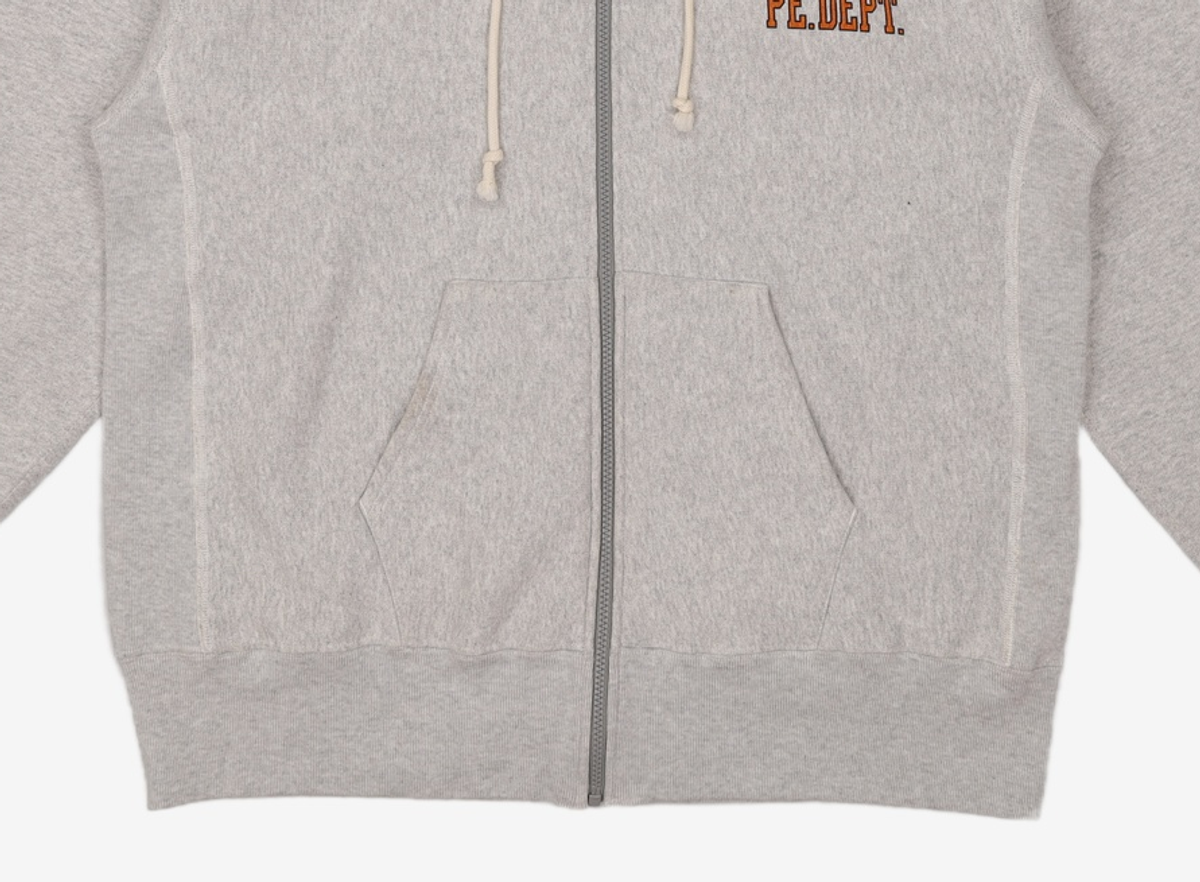 챔피온(CHAMPION) [ASIA] Reverse Weave® (블루택) 11.5oz 기모 그래픽 풀집업후디 REG FIT (NORMAL GREY) CKTS2F710G2 XXL