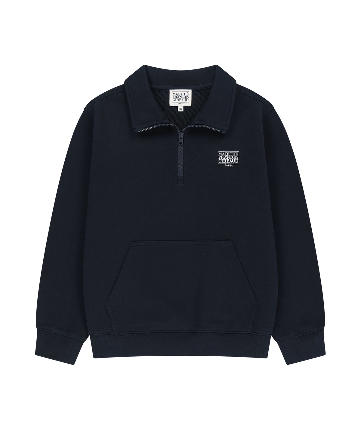 마리떼 키즈(MARITHÉ KIDS) KIDS CLASSIC LOGO HALF-ZIP SWEATSHIRT navy