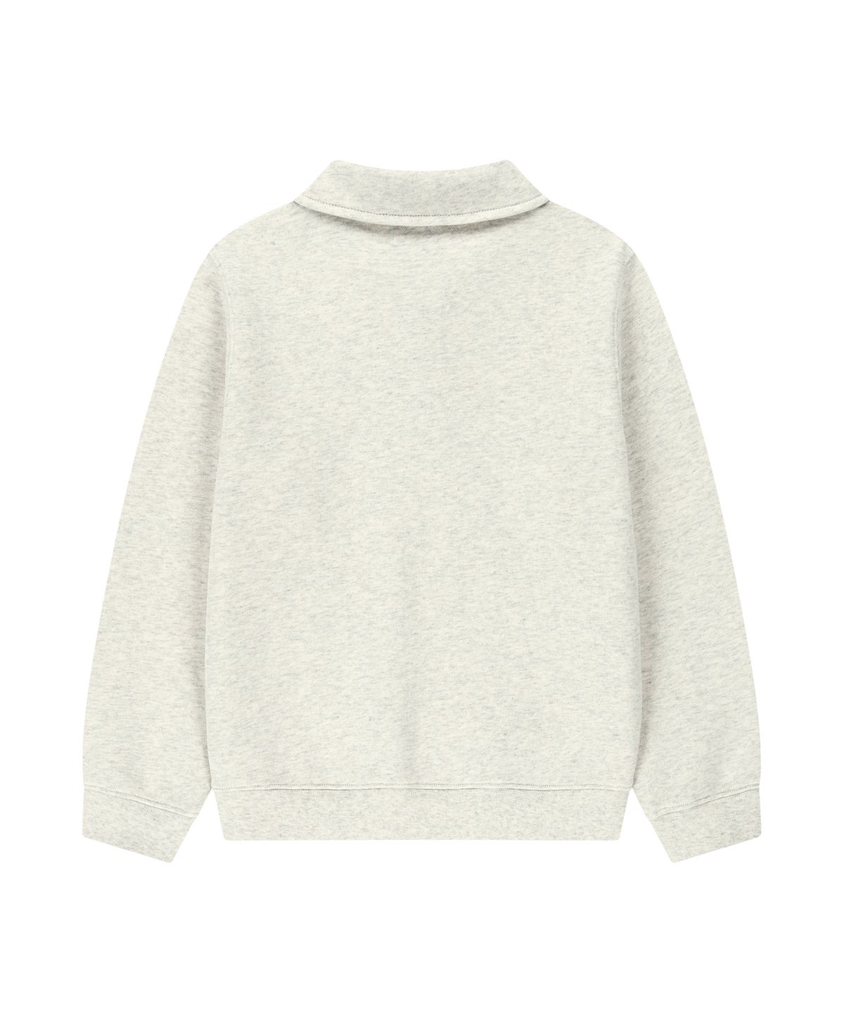 마리떼 키즈(MARITHÉ KIDS) KIDS CLASSIC LOGO HALF-ZIP SWEATSHIRT oatmeal