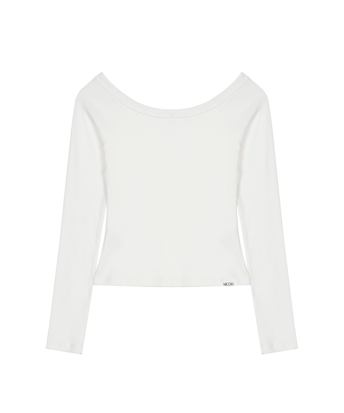 닉앤니콜(NICK&NICOLE) OFF SHOULDER LONG SLEEVE TOP_IVORY