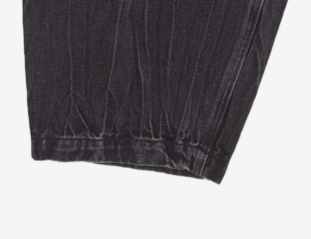 노매뉴얼(NOMANUAL) WASHED JUMBO DENIM PANTS - WASHED BLACK L
