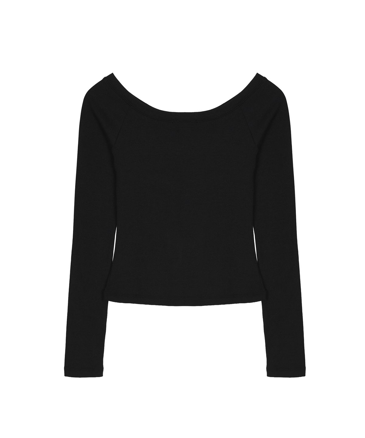 닉앤니콜(NICK&NICOLE) OFF SHOULDER LONG SLEEVE TOP_BLACK