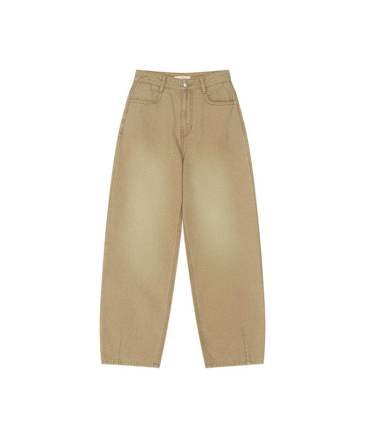 반원 아틀리에(VANONE ATELIER) P3332 커브드 다잉 팬츠_Camel