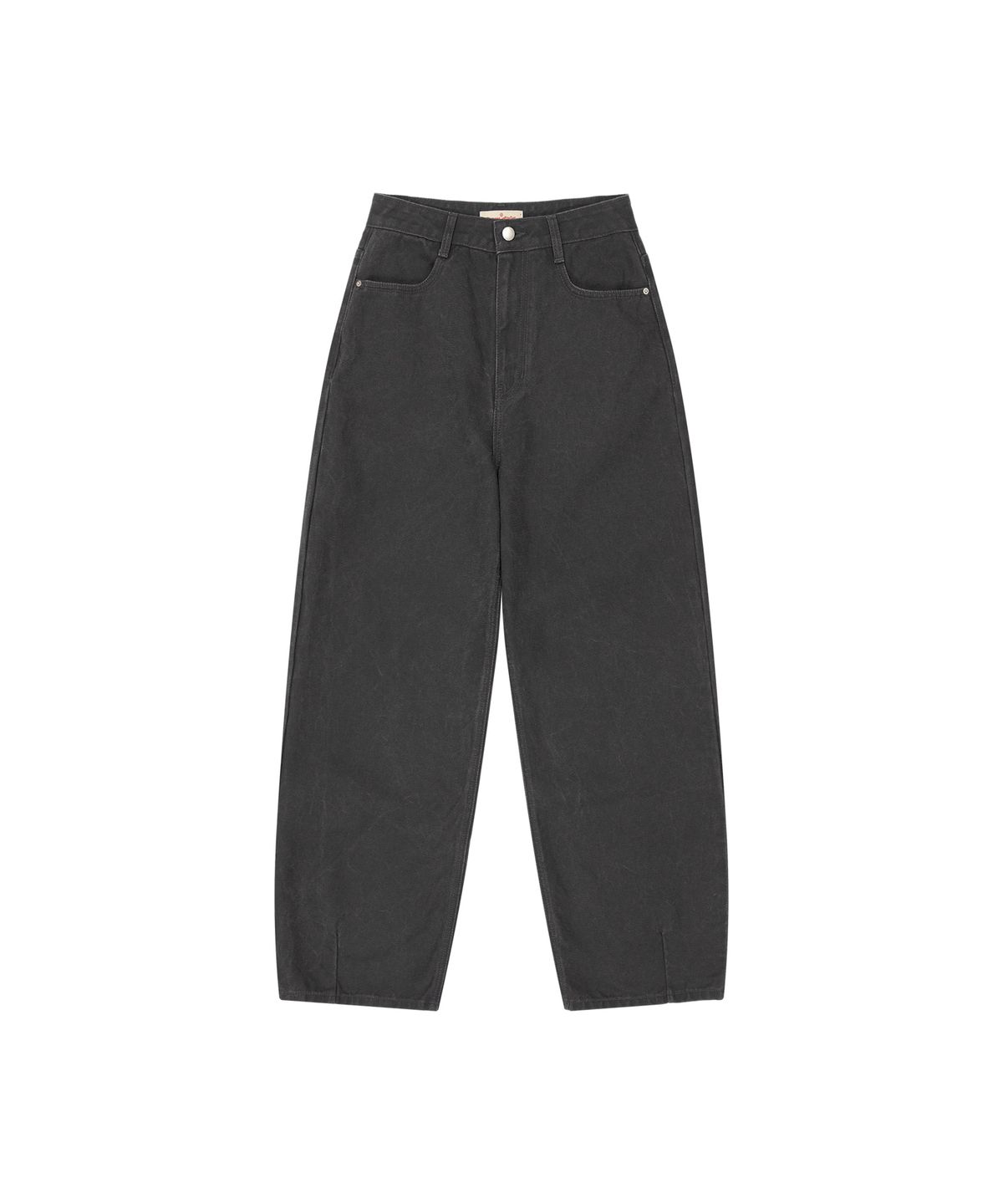 반원 아틀리에(VANONE ATELIER) P3332 커브드 다잉 팬츠_Black