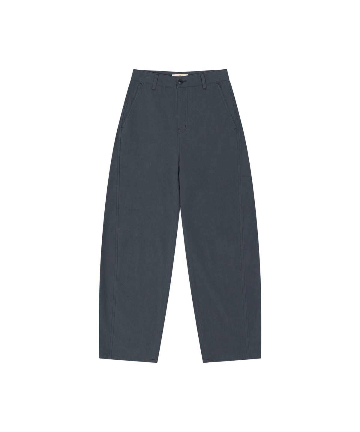 반원 아틀리에(VANONE ATELIER) P3337 커브드 코튼 팬츠_Dusty blue