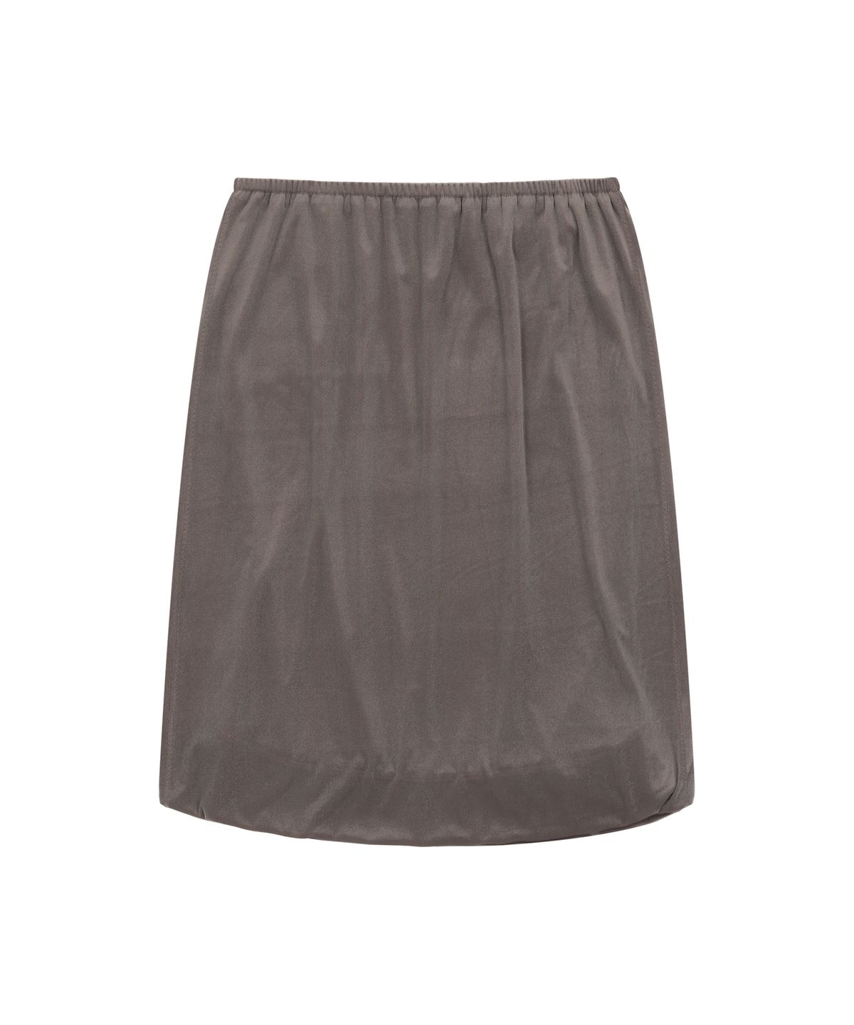 반원 아틀리에(VANONE ATELIER) P3330 벨루어 미디 스커트_Warm gray