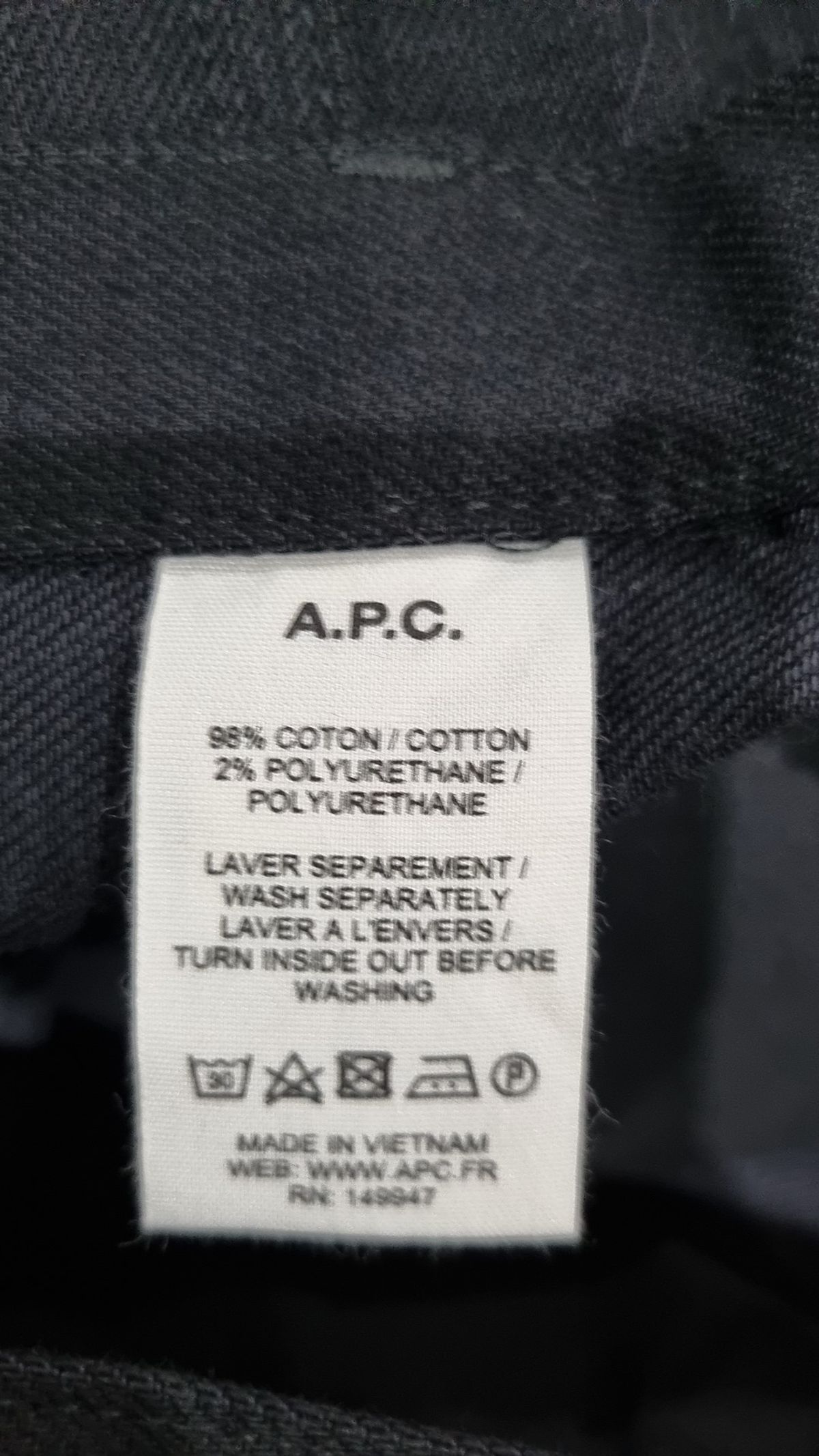 아페쎄(A.P.C.) 청/데님 팬츠 29
