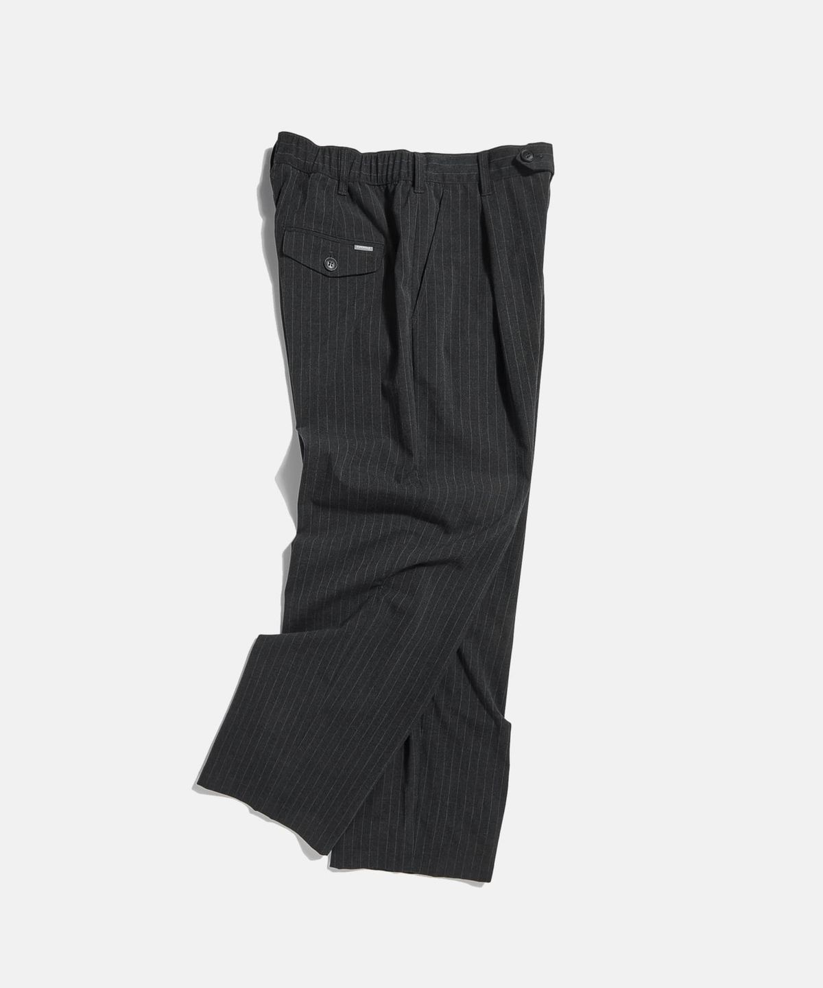 에스피오나지(ESPIONAGE) Stripe Easy Slacks Pants Charcoal