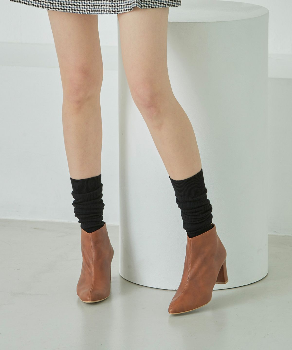 삭스타즈(SOCKSTAZ) STB019 우먼 코튼 립 오버니삭스 (4 Colors)