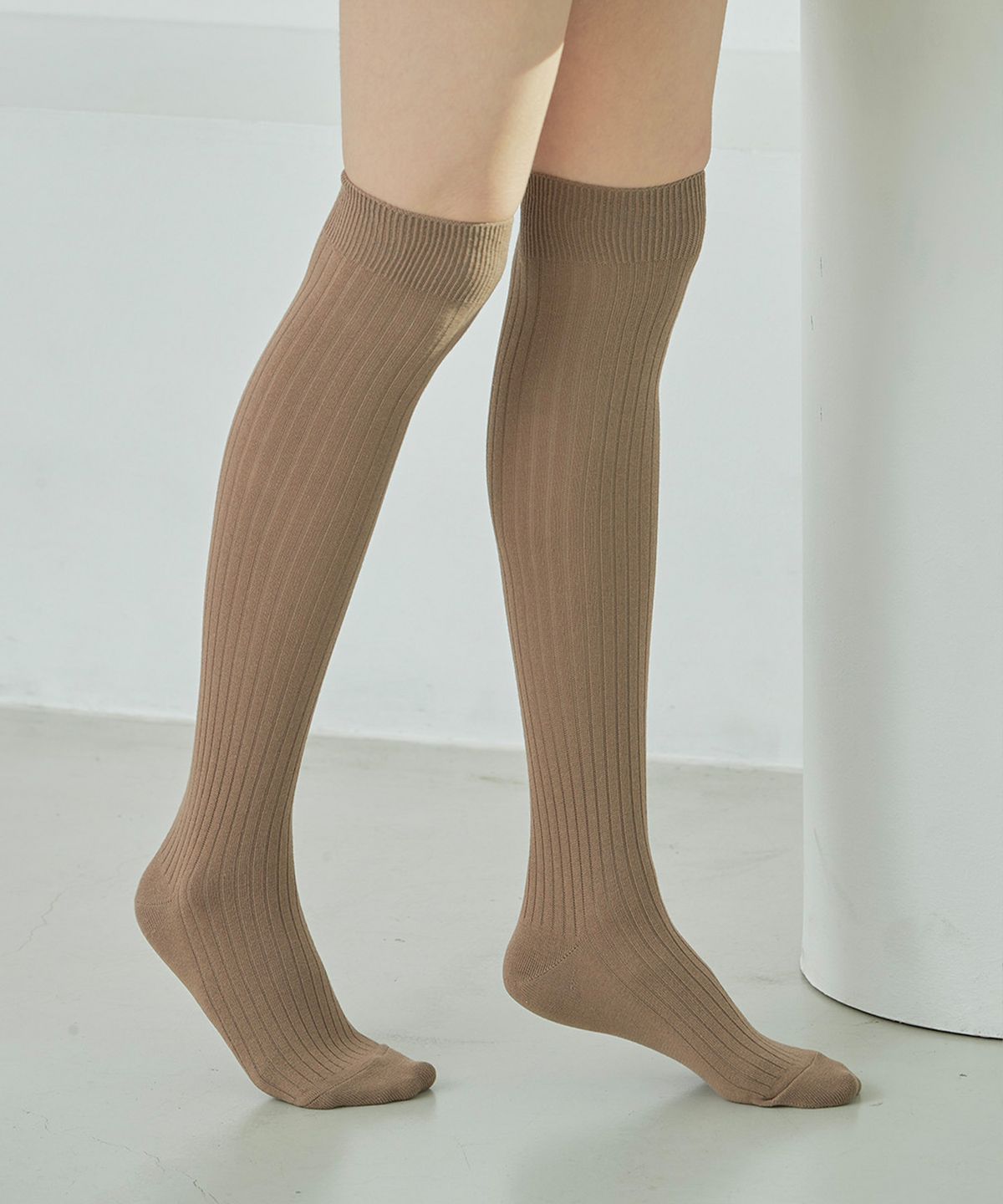 삭스타즈(SOCKSTAZ) STB019 우먼 코튼 립 오버니삭스 (4 Colors)