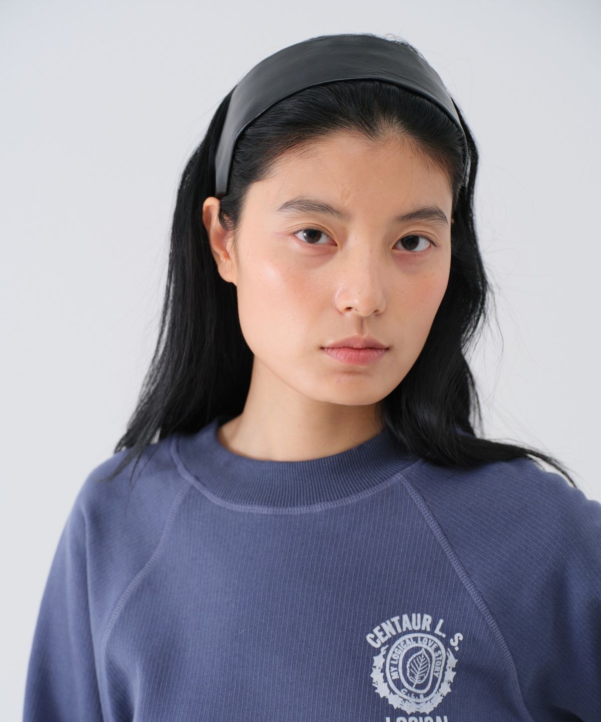 센토르(CENTAUR.KR) LEATHER WIDE HAIRBAND_BLACK