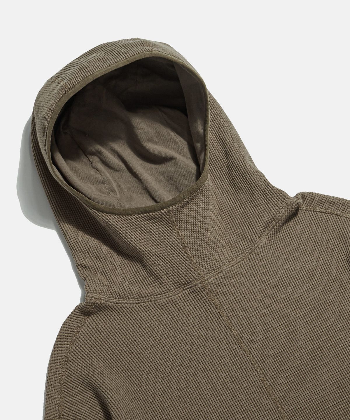 에스피오나지(ESPIONAGE) Utility Waffle Hoodie Taupe