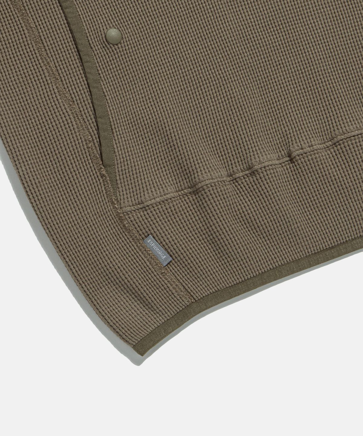 에스피오나지(ESPIONAGE) Utility Waffle Hoodie Taupe
