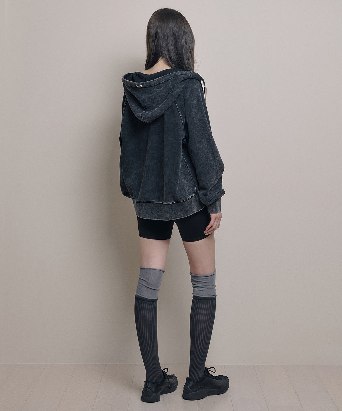 아워쉐입(OURRSHAPE) Layered Socks - Charcoal