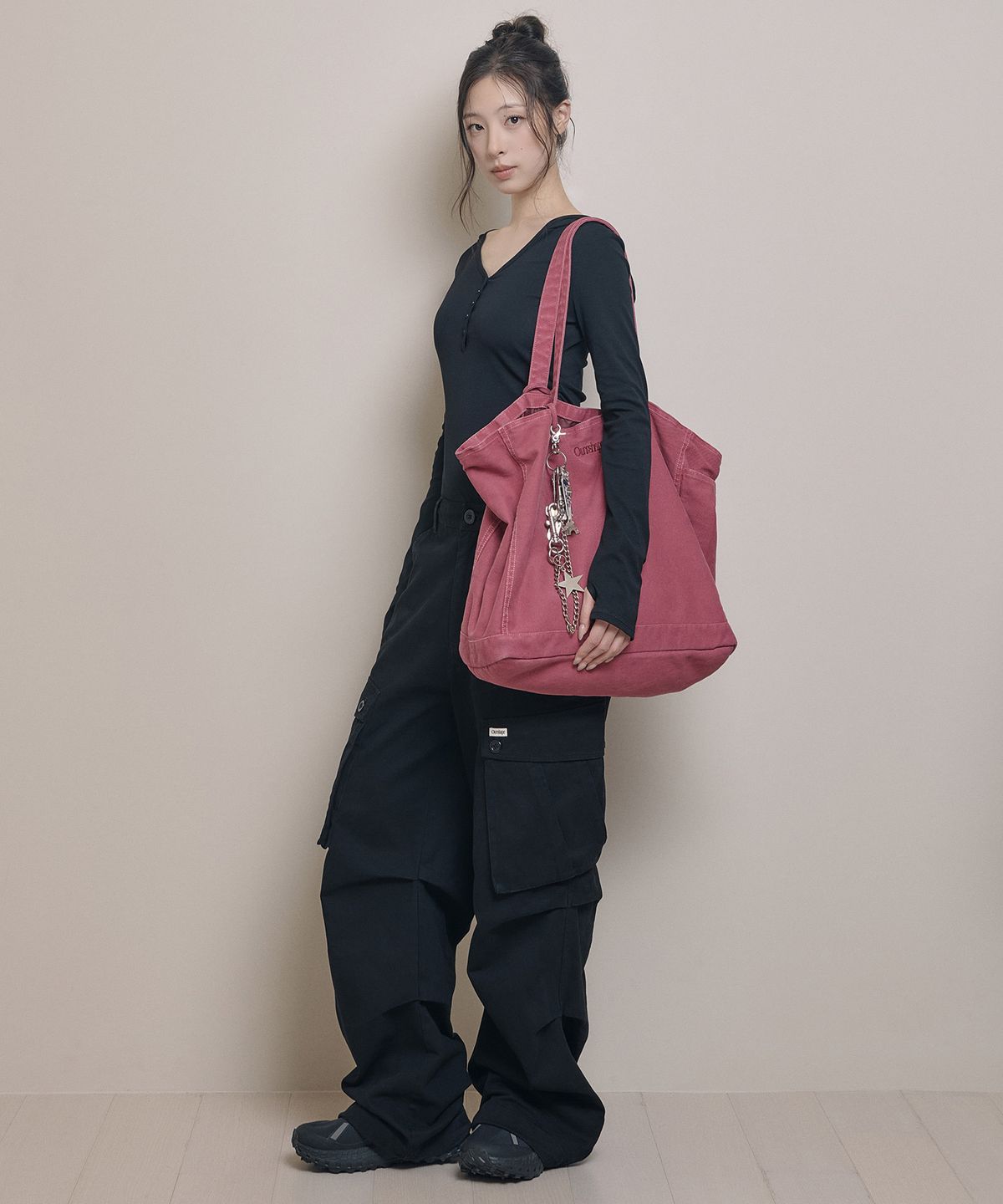 아워쉐입(OURRSHAPE) Everything Big Tote Bag - Washed Purple