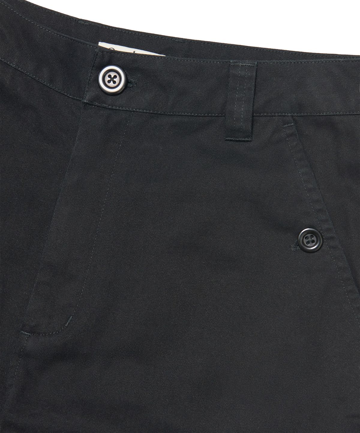아워쉐입(OURRSHAPE) Button Washed Cargo Pants - Black