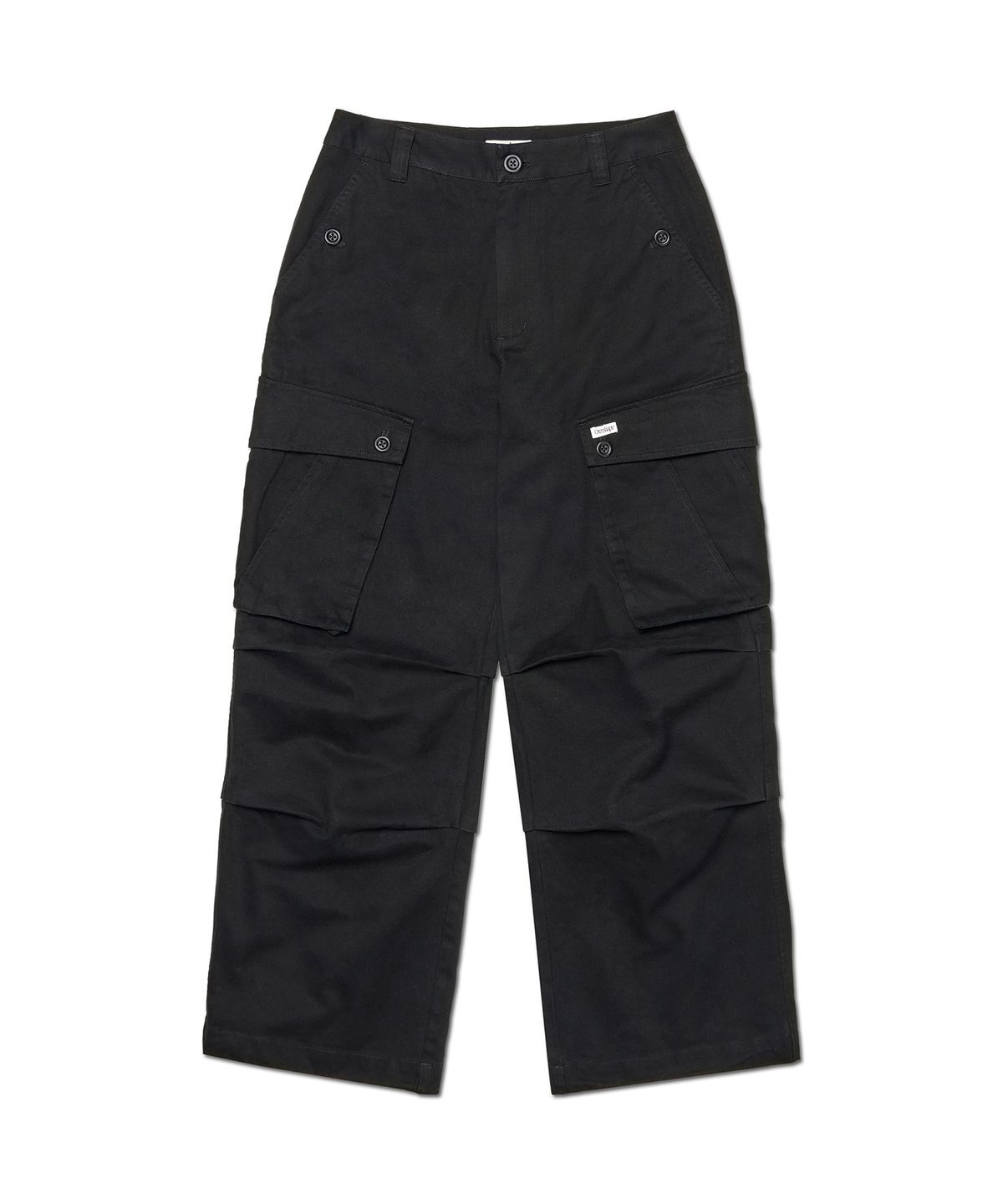 아워쉐입(OURRSHAPE) Button Washed Cargo Pants - Black