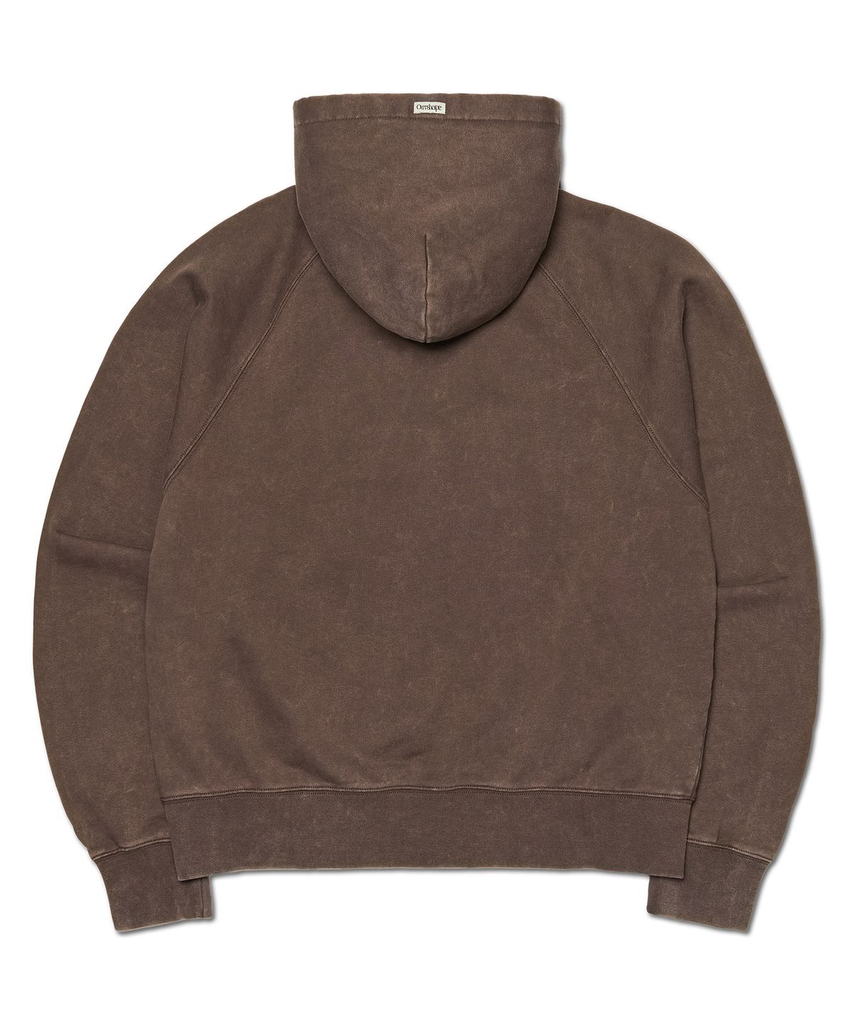 아워쉐입(OURRSHAPE) OS Logo Zip Up Hoodie - Washed Brown