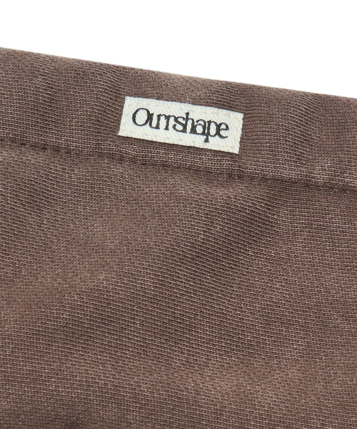 아워쉐입(OURRSHAPE) OS Logo Zip Up Hoodie - Washed Brown