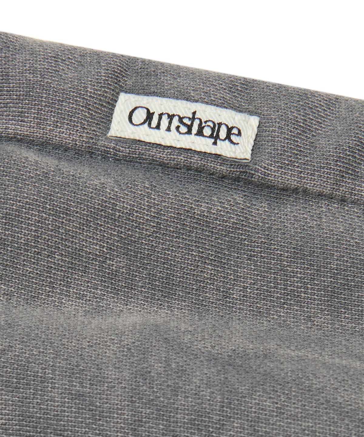 아워쉐입(OURRSHAPE) OS Logo Zip Up Hoodie - Washed Charcoal