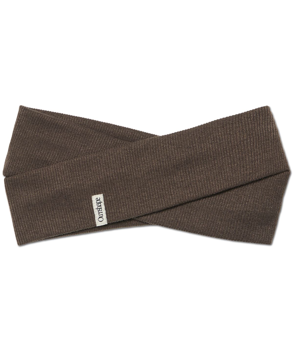 아워쉐입(OURRSHAPE) Cross Ribbed Headband - Brown
