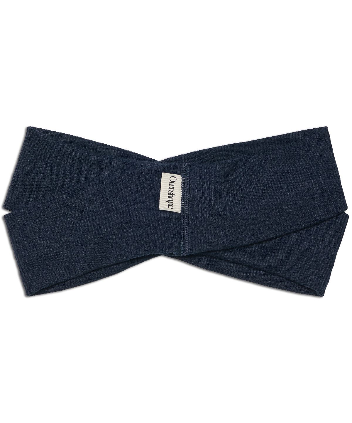 아워쉐입(OURRSHAPE) Cross Ribbed Headband - Dark Navy