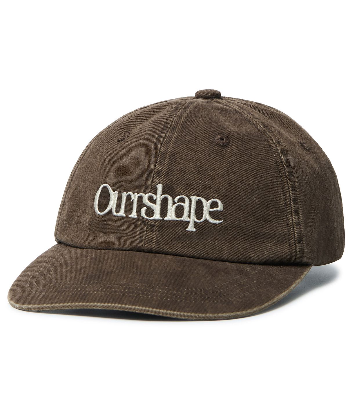 아워쉐입(OURRSHAPE) Ourrshape Logo Washed Ballcap - Coffee Brown