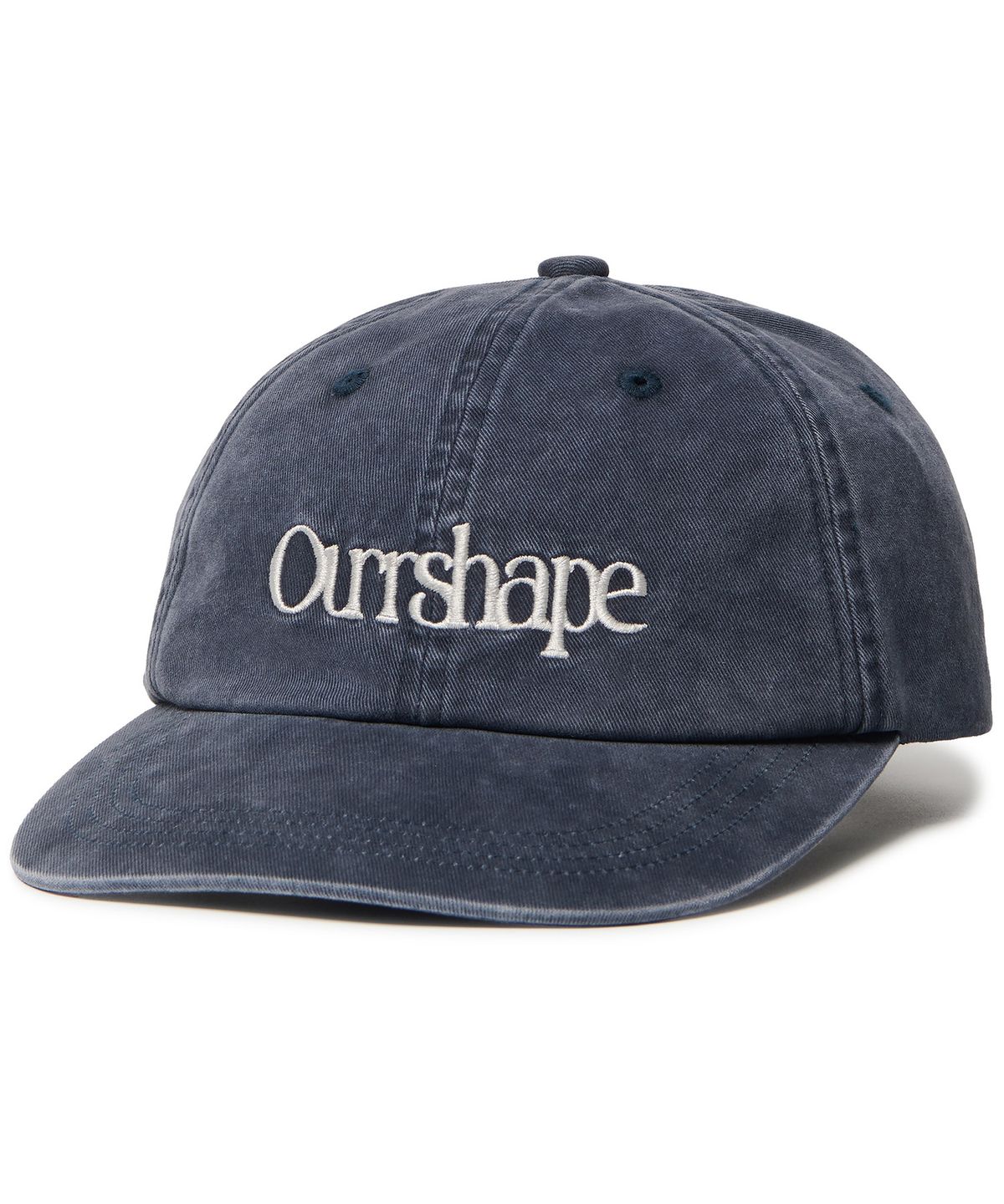 아워쉐입(OURRSHAPE) Ourrshape Logo Washed Ballcap - Dark Navy