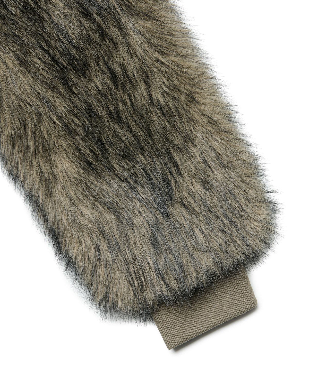 아워쉐입(OURRSHAPE) Detachable Hood Fur Jacket - Brown
