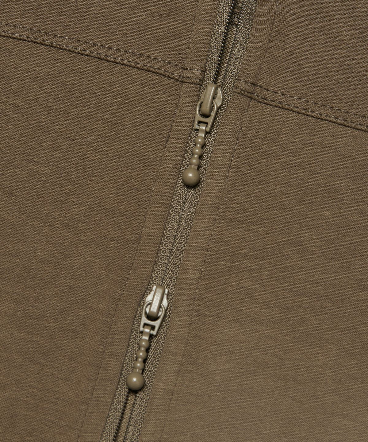 아워쉐입(OURRSHAPE) Relaxed Slim Zip-Up - Brown