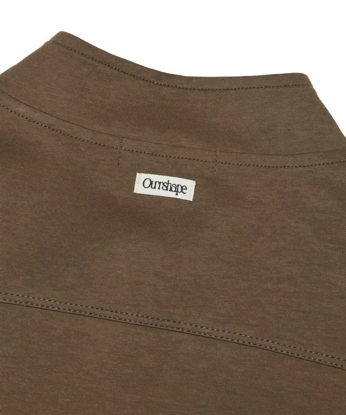 아워쉐입(OURRSHAPE) Relaxed Slim Zip-Up - Brown