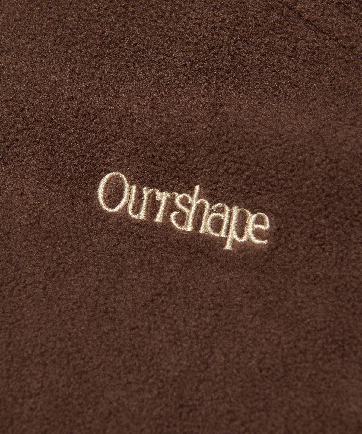 아워쉐입(OURRSHAPE) Over Shape Fleece Zip Up - Coffee Brown
