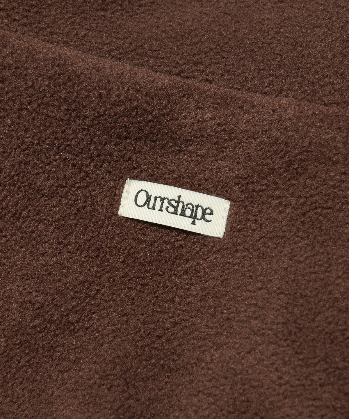 아워쉐입(OURRSHAPE) Over Shape Fleece Zip Up - Coffee Brown