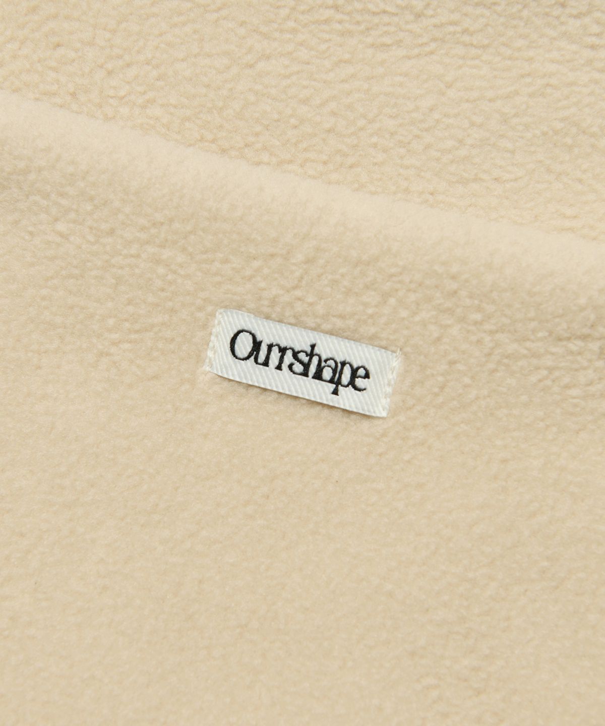 아워쉐입(OURRSHAPE) Over Shape Fleece Zip Up - Ivory
