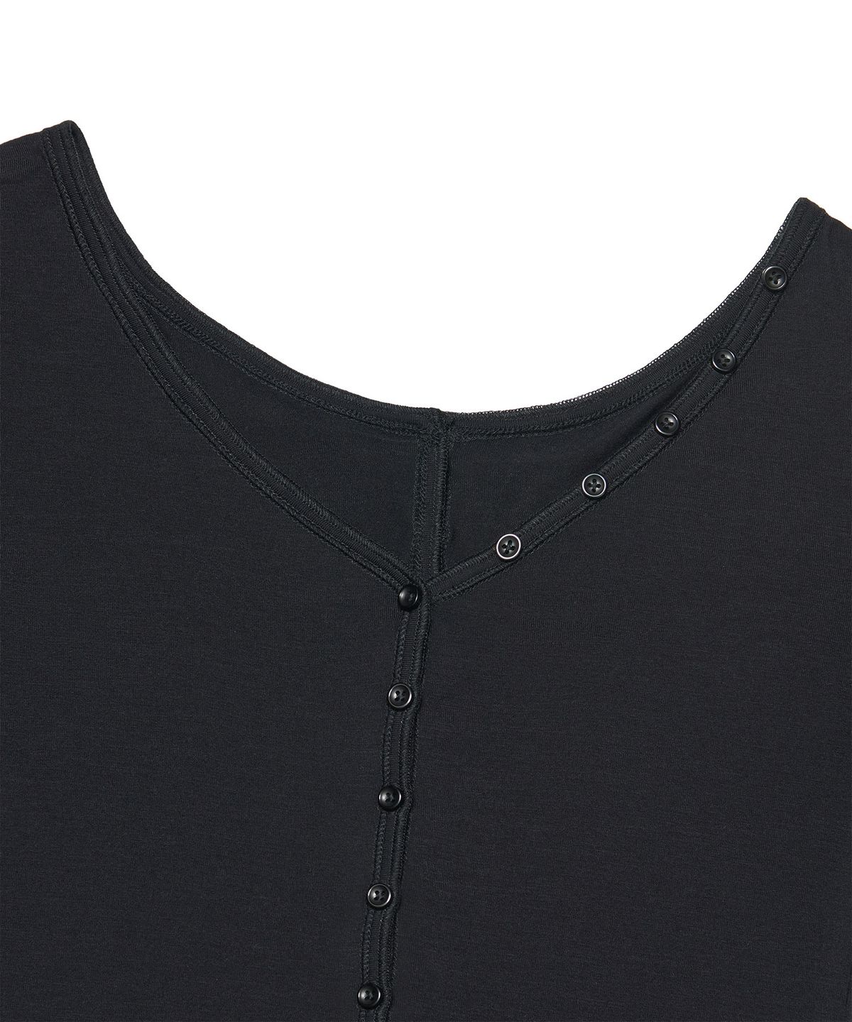 아워쉐입(OURRSHAPE) Button Point Slim Cardigan - Black