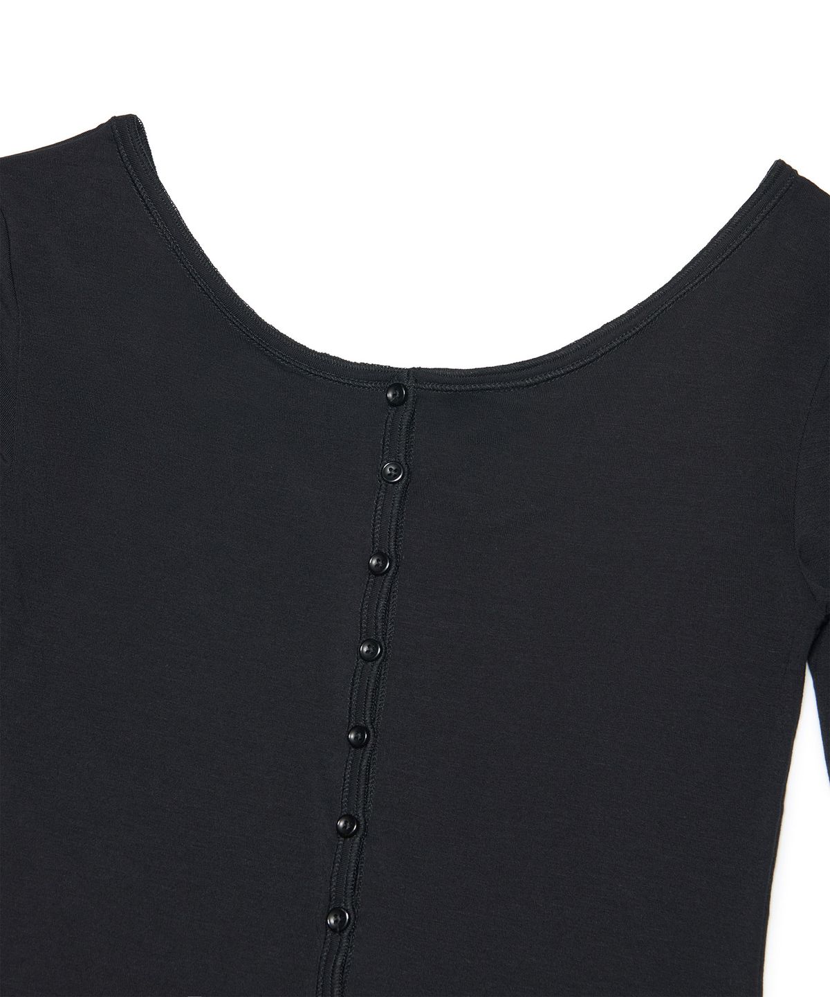 아워쉐입(OURRSHAPE) Button Point Slim Cardigan - Black