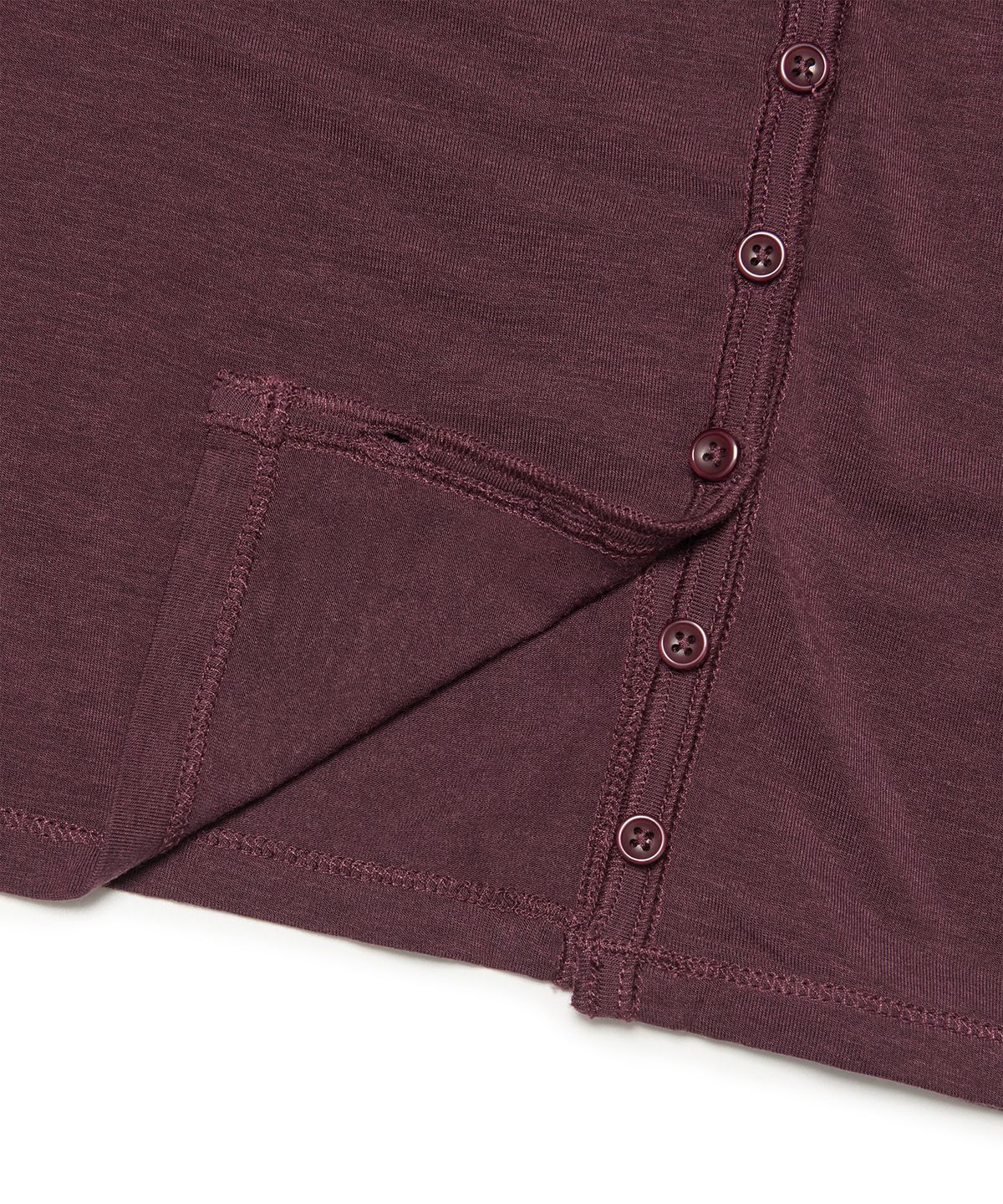 아워쉐입(OURRSHAPE) Button Point Slim Cardigan - Wine