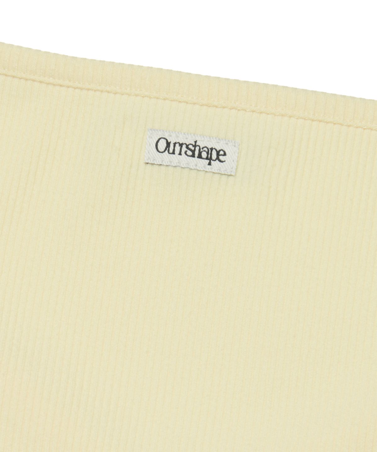 아워쉐입(OURRSHAPE) Slim Shape V Neck Longsleeve - Ivory
