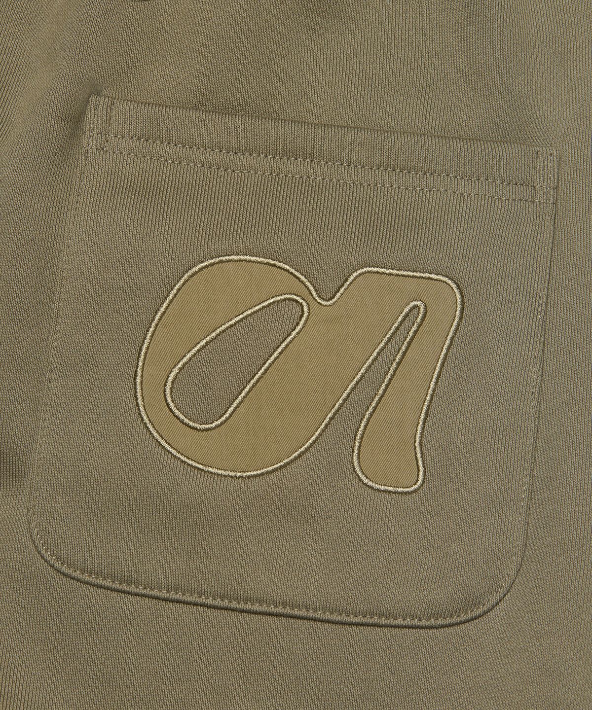아워쉐입(OURRSHAPE) Woven Waist Sweat Pants - Khaki Brown