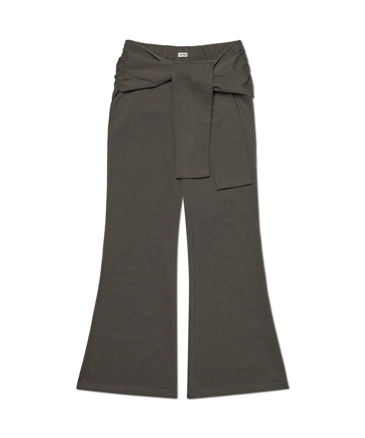 아워쉐입(OURRSHAPE) Tied Boots Cut Pants - Charcoal