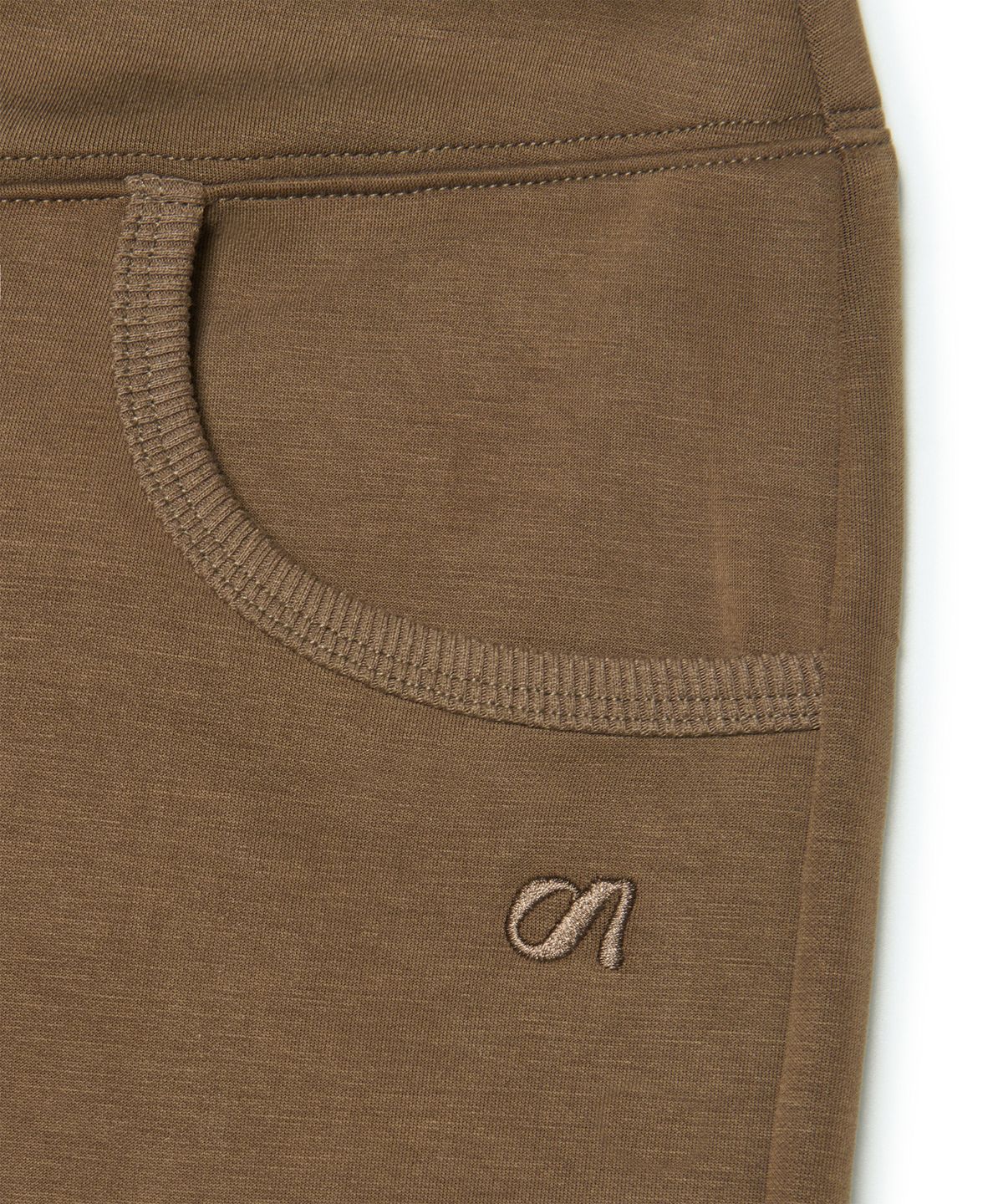 아워쉐입(OURRSHAPE) Wide Waist Straight Pants - Coffee Brown