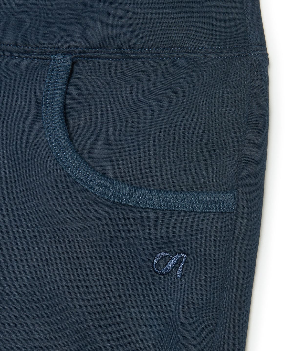 아워쉐입(OURRSHAPE) Wide Waist Straight Pants - Dark Navy