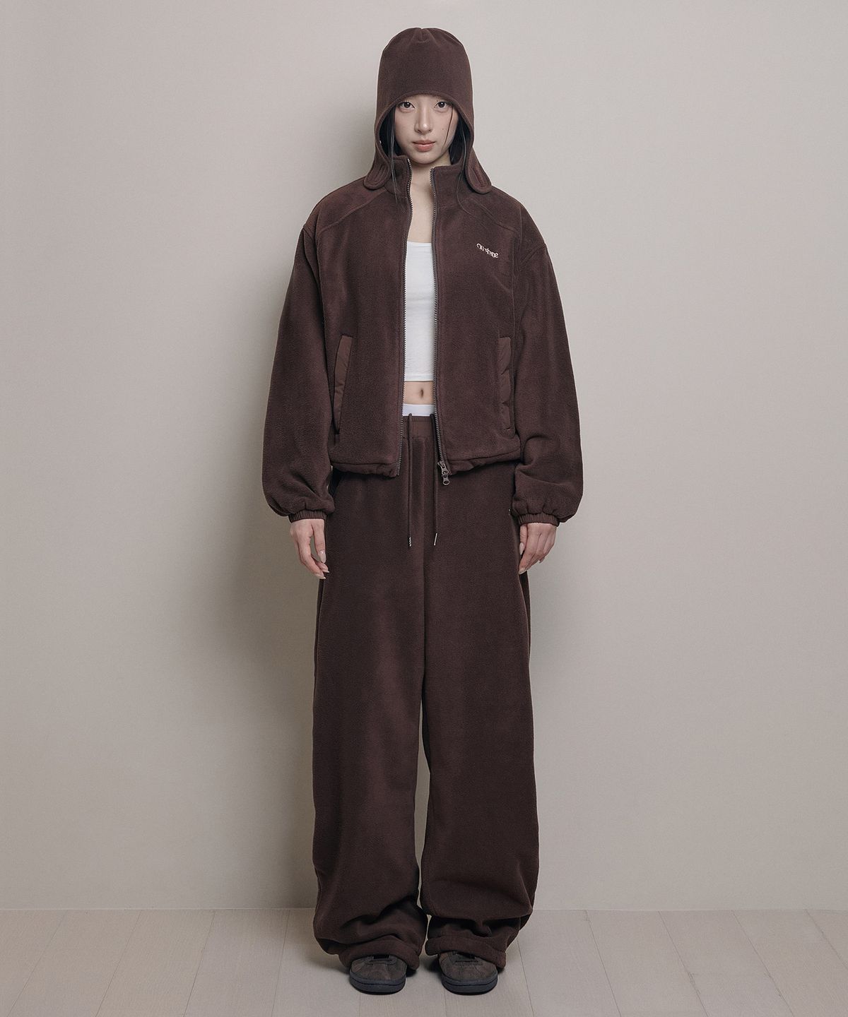 아워쉐입(OURRSHAPE) Over Shape Fleece Pants - Coffee Brown
