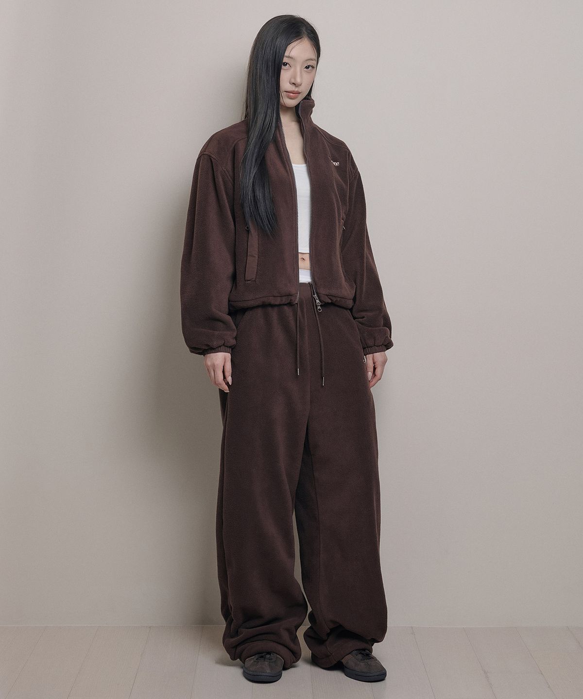 아워쉐입(OURRSHAPE) Over Shape Fleece Pants - Coffee Brown