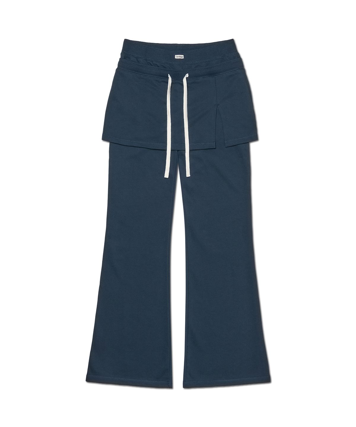 아워쉐입(OURRSHAPE) Double Waist Skirt Pants - Dark Navy